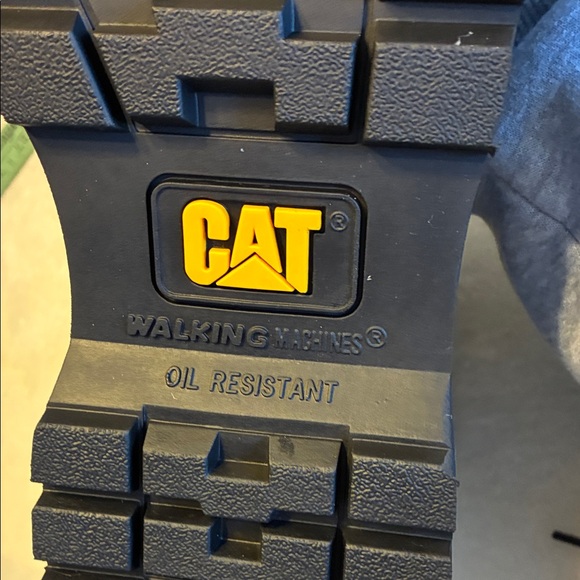 CAT Men’s Black Waterproof Steel Toe Work Boots - Picture 10 of 11